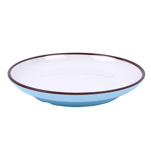 Thickened Imitation Porcelain Round Serving Plate For Hot Pot Restaurants And Commercial Use Flat Plate For Cold Dishes And - Product Image 1
