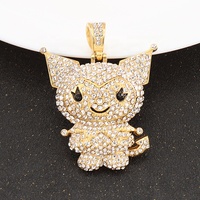 Breloques en acier inoxydable plaqué or 18 carats : Lion, Bouddha, Crâne, Ours, Ancre, Croix, Main, Lettre, Carte d'Afrique, Étoile, Papillon, Œil