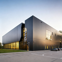 Fournisseur de matériaux en acier pour structures en treillis spatiaux, conception moderne de showrooms 4S pour concessionnaires automobiles