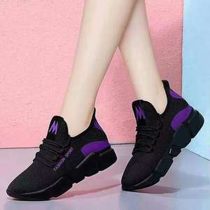 Chaussures de sport respirantes personnalisées pour femme, <span class=keywords><strong>baskets</strong></span> compensées en stock, directement de l'usine - Product Image 3