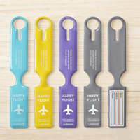 Ensemble de couvertures de passeport et d'étiquettes de bagage personnalisées en PVC, étiquettes de valise en caoutchouc, étiquette de bagage personnalisée avec nom et ID, étiquette de bagage imprimée sur mesure pour les voyages