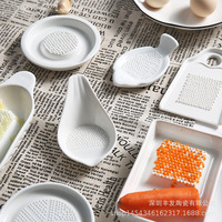 Râpe à gingembre en céramique pour broyer les fruits et les légumes Wasabi Gingembre Ail Fromage