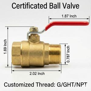 YOD 定制黄铜球阀 DN20 DN25，带贝利莫执行器，3/4 英寸至 1 英寸，气动电动，用于过程 HVAC 自动化 - Product Image 4