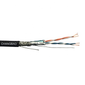 CHANGBAO Dual Shields <span class=keywords><strong>2</strong></span> Cặp 24awg Cáp Truyền Thông Ethernet 305M <span class=keywords><strong>Cat5e</strong></span> Sftp - Product Image 3