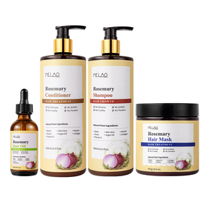 Shampoing et Après-Shampoing de Marque Blanche Naturel Végétalien à l'Oignon, au Romarin et à la Biotine, Sans Sulfates, pour la Croissance Capillaire - Product Image 1