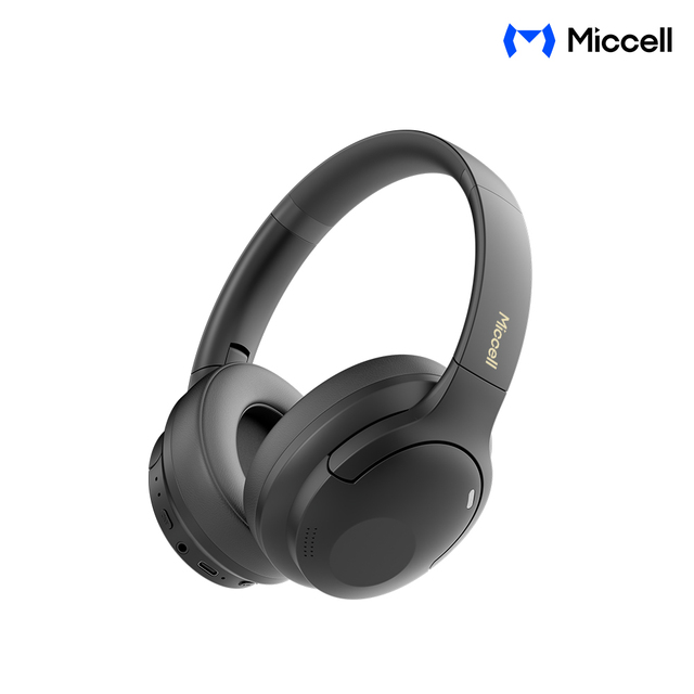 Miccell Wholesale Wireless Headphones  Over-ear Earphones BT5.4 ANC+ENC Noise Cancelling Sport Headphones for Outdoors