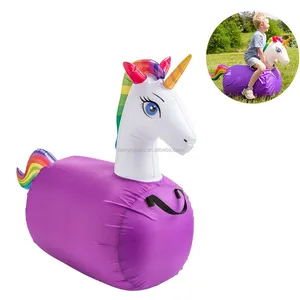 Caballo Inflable con Forma de Animal, Unicornio, Juego de Montar para Niños con <span class=keywords><strong>Cubierta</strong></span> - Product Image 1