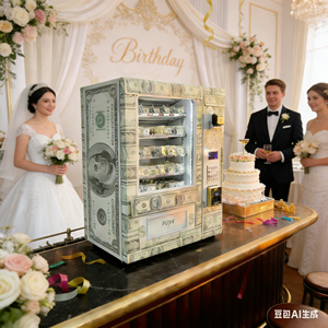 Distributeur automatique de billets – Machine à argent sur commande – Argent qui tombe sur vous pour les fêtes - Product Image 3