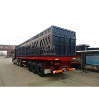 Semi-remorque fourgon en acier neuve d'usine 40 pieds 53 pieds, 3 essieux, pour conteneurs fermés et transport de marchandises