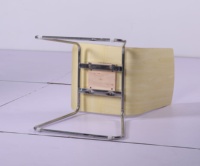 Chaises de salle à manger modernes en contreplaqué courbé et laminé, avec pieds en métal, couleur et taille personnalisables, pour hôtels et écoles