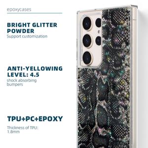 Housse de téléphone portable Sm pour Galaxy S23u pour Android, design imprimé, étui de téléphone scintillant pour Samsung S22u - Product Image 5