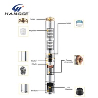 4SD3 – kit de pompes à eau pour puits profond submersible, 300m, 150 m, 400m