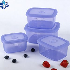 Food Storage <b>Containers</b> 4 Piece Set Rectangle With Lid For Travel And Office Use - Product Image 5