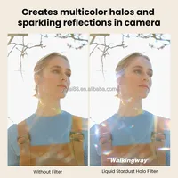 Effet halo de poussière étoilée liquide