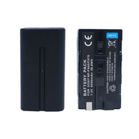Batería NP-F970 de Precio de Fábrica, 7.4V 6600mAh, Batería Recargable de Iones de Litio NP-F960 para Cámaras Digitales Sony