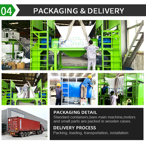 RICHI Powerful Double Shaft Wood Shredder For Wood Pallets Logs Branches Stump Waste Recycling Shredder <strong>Machine</strong> - Product Image 4