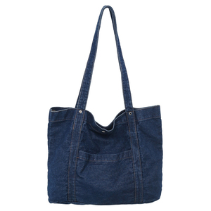 2024 nuevo producto, bolsos de compras grandes, bolso de mezclilla, bolso de hombro de mezclilla para mujer - Product Image 5