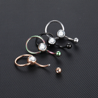 Piercing nombril en acier 14G Piercing sexy pour le ventre Ombligo Anneau de nombril Nombril Boucle d'oreille pour femme Cadeau