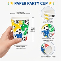 Gobelet en papier jetable à paroi simple de qualité alimentaire pour boissons chaudes et froides, idéal pour les activités de plein air, les fêtes et les célébrations (jus, café, thé)