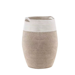 Grand Panier à Linge Moderne en Corde Tressée avec Poignées pour la Décoration d'Intérieur - Product Image 6