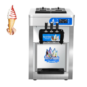 Máquina de Helado Suave de Sobremesa con Ahorro de Energía y Certificación CE, 2+1 Sabores, 25L/h, Comercial, para Tiendas de Postres - Product Image 4