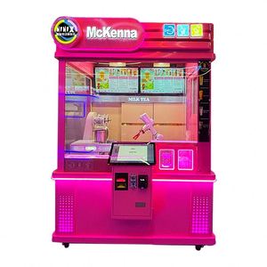 เครื่องทำเครื่องดื่มอัตโนมัติสีชมพูสำหรับใช้ในเชิงพาณิชย์ ยี่ห้อแมคเคนน่า รุ่นหรูหรา สำหรับขายชานม - Product Image 1