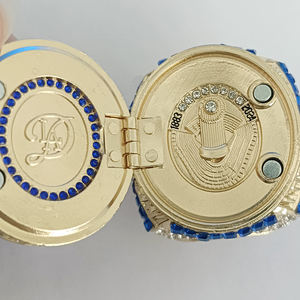 Anillo de Campeonato de Béisbol de los Dodgers 2024 con Diseño Abatible, Estilo Hiphop de Los Ángeles, Anillos de Aleación Chapados en Oro para Unisex - Product Image 2
