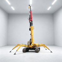 Spider Crane Dengan Lengan Teleskopik untuk Renovasi Konstruksi Kecil dan Pekerjaan Pengangkatan Komponen Dalam Ruangan