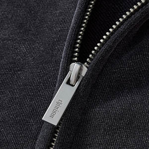 Sweat-shirt à capuche rétro surdimensionné de haute qualité, personnalisé en gros, broderie personnalisée, lavage à l'acide, fermeture éclair - Product Image 5