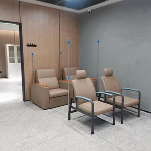 Poltrona para Coleta de Sangue, Sofá Hospitalar Dobrável para Infusão - Product Image 1