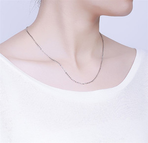 Nhà Sản Xuất Bán Buôn Bạc/Vàng/Vàng Hồng O Shape Cable Chain Rắn 925 Sterling <span class=keywords><strong>Silver</strong></span> Chain Độ Dài Khác Nhau Vòng Cổ - Product Image 5