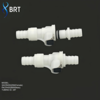 Raccord de tuyau en plastique 5/16 3/8, connecteur non-valvulé pour eau et air, raccord rapide femelle/mâle à barbelures