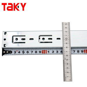 รางเลื่อนแบบเต็มปิดรางเลื่อนลิ้นชักเฟอร์นิเจอร์ทรงกลมขนาด3พับ - Product Image 6