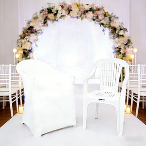 לבן משרד כיסא זרוע מכסה - Product Image 1