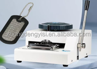Machine à embosser les cartes PVC semi-automatique, machine à embosser les médailles pour chiens en aluminium