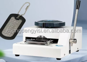 PVC Card Embossing Machine Semi-Automatic Aluminum <b>Dog</b> <b>Tag</b> Embossing Machine - Product Image 4