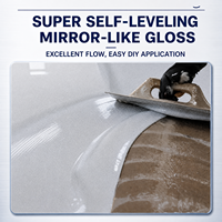Peinture époxy à base d'eau auto-nivelante effet marbre brillant pour l'intérieur des salons domestiques, échantillon gratuit, support OEM ODM