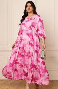 Robe élégante pleine longueur pour les occasions décontractées et formelles pour les femmes Robe longue fluide Boho avec robes imprimées traditionnelles - Product Image 4