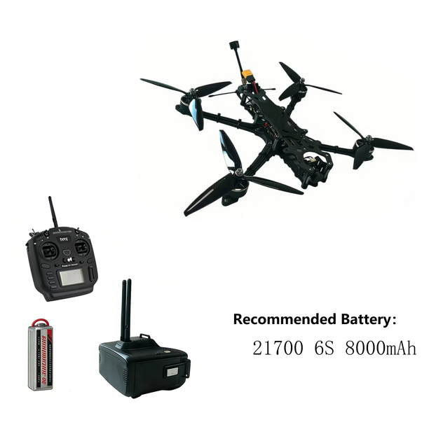 7inch/10inch Capable of Carrying 5 kg the Flight Time Can Reach 30 Minutes ELRS 915 RX 1200TVL Camera F405 FC for Fpv Drones