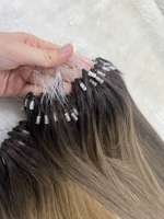 Extensions de cheveux vierges doublement étirés de qualité supérieure, lisses, 6D H6, 100 % cheveux humains véritables, vente en gros, extensions de cheveux effet plume