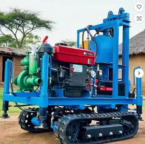 Plataforma de Perforación Hidráulica Diésel sobre Orugas para Pozos de Agua, Máquina Perforadora para Riego Agrícola y Perforación de Pozos Profundos - Product Image 1