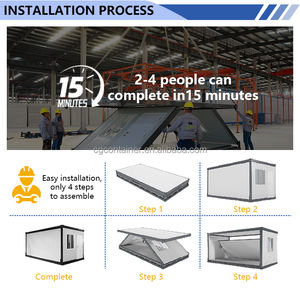 Negozio Container Pieghevole CGCH, <span class=keywords><strong>Casa</strong></span> Modulare Prefabbricata, Mini Negozio Modulare in Container con Dimensioni Flessibili - Product Image 4