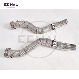 Ecnal pour Maserati Ghibli SQ4 3.8T 2014+ - Collecteur d'échappement en acier inoxydable pour améliorer les performances de la <span class=keywords><strong>voiture</strong></span>, isolation thermique - Product Image 3