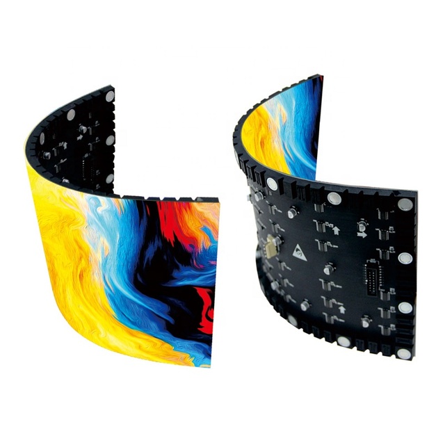 Meiyad Soft Module Curved Flexible Indoor Advertising Led Display Screen for Cylindrical Column