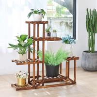 Étagère en bois pour plantes de jardin, support à plusieurs niveaux, pour fleurs, à poser