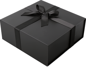 High-End Black Rigid Gift <b>Box</b> with Magnetic Closure and Custom Logo Rectangle Paperboard Packaging for Gift and Craft Use - Product Image 1