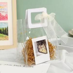 Bolsas de regalo de boda transparentes Bolsa de mano transparente Bolsa de cosméticos con ramos de flores para dormitorio Cocina Comida Viaje - Product Image 6