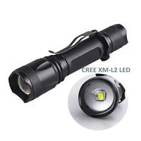 XM-L2 أدى 1000 التجويف 1101 نوع مصباح يدوي مع شرطة الدفاع عن النفس جيب 1 كجم التكتيكية الشعلة
