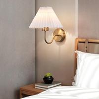 Décoration intérieure moderne, lampes murales LED, lampes murales avec abat-jour en tissu pour salon, chambre à coucher