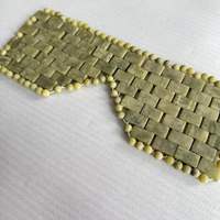 OEM nouvelle arrivée fournisseur d'or masque pour les yeux en pierre de jade masque pour les yeux en jade cristal pierres de guérison masque pour les yeux en cristal de quartz clair
